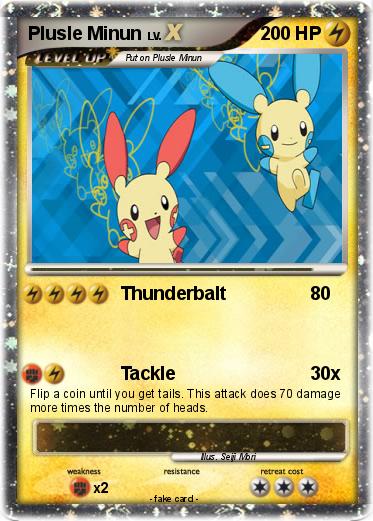 Pokemon Plusle Minun