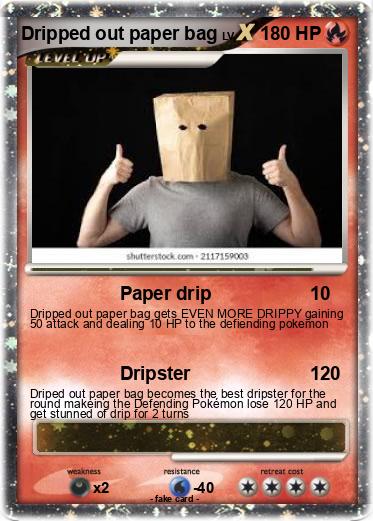 Pokemon Dripped out paper bag