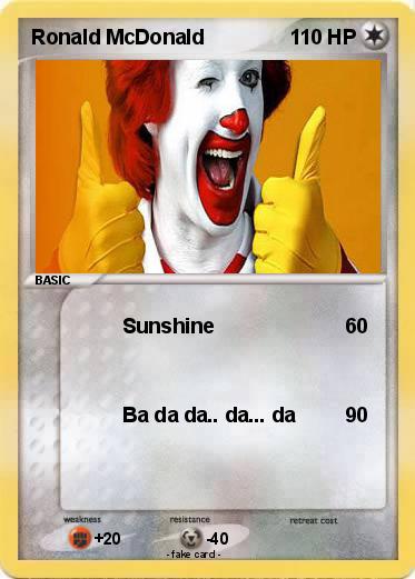 Pokemon Ronald McDonald