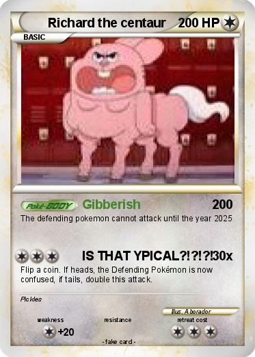 Pokemon Richard the centaur