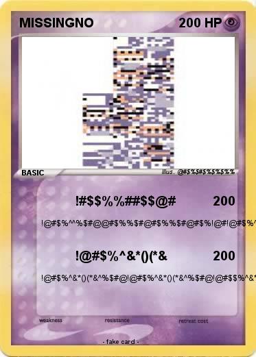 Pokemon MISSINGNO