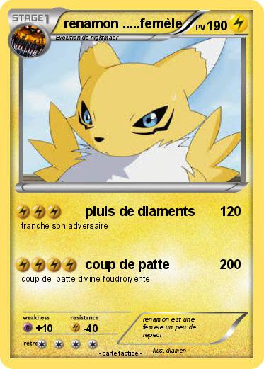 Pokemon renamon .....femèle