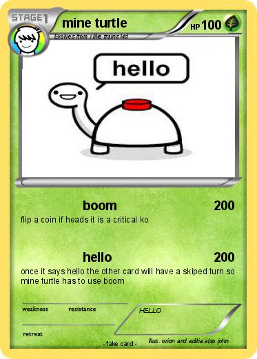 Pokemon mine turtle
