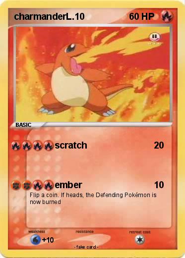 Pokemon charmanderL.10