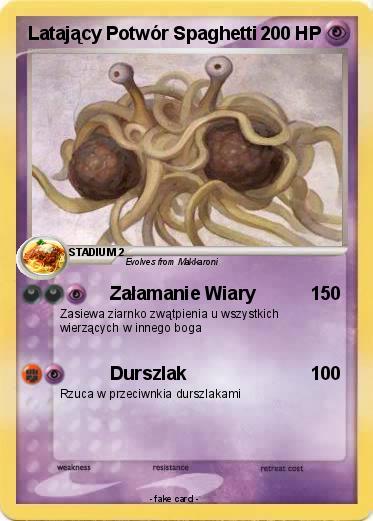 Pokemon Latający Potwór Spaghetti
