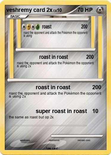 Pokemon veshremy card 2x