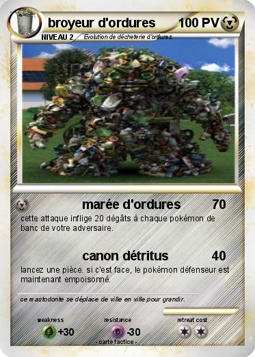 Pokemon broyeur d'ordures