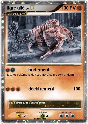 Pokemon tigre ailé