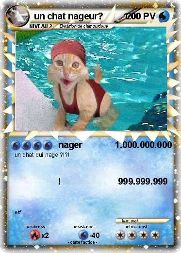 Pokemon un chat nageur?        1 00