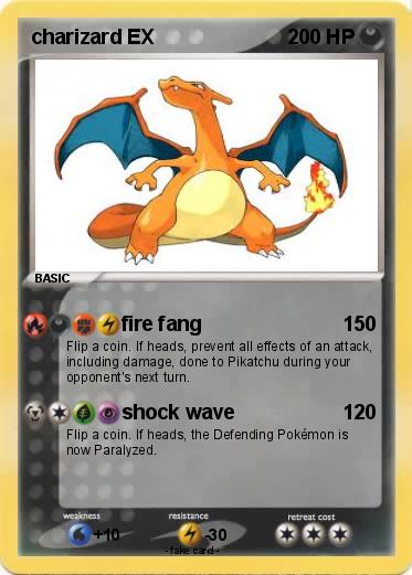Pokemon charizard EX