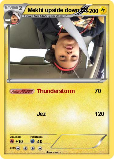 Pokemon Mekhi upside down EX