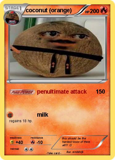 Pokemon coconut (orange)