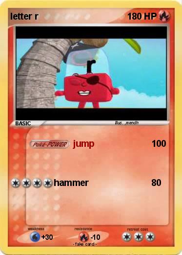Pokemon letter r