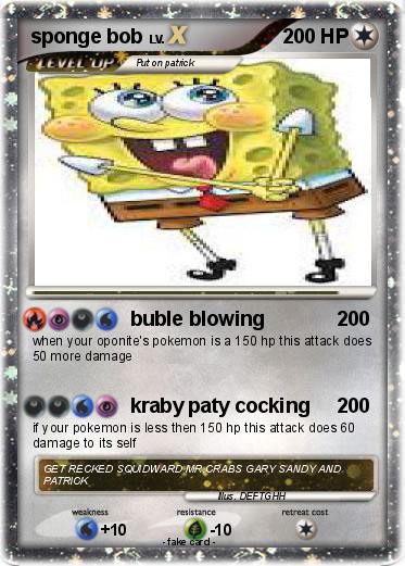 Pokemon sponge bob