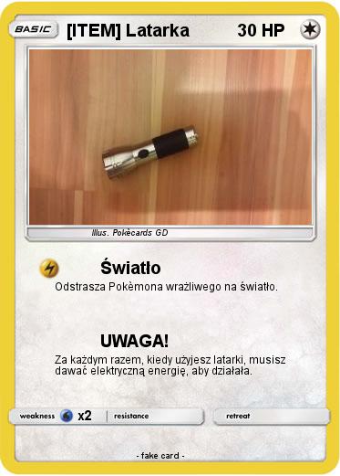 Pokemon [ITEM] Latarka