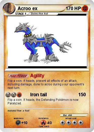 Pokemon Acroo ex