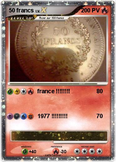 Pokemon 50 francs