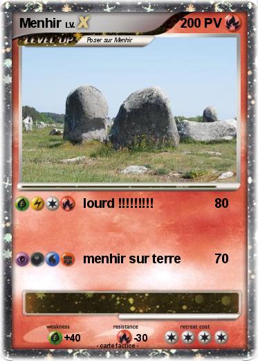 Pokemon Menhir