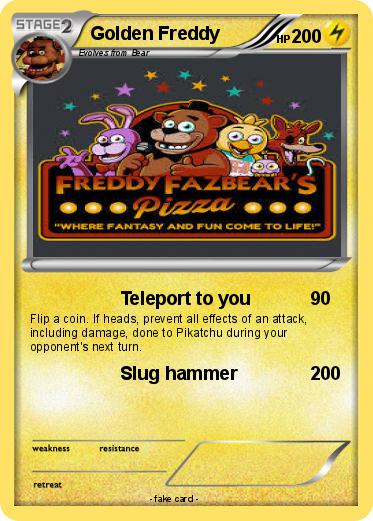 Pokemon Golden Freddy
