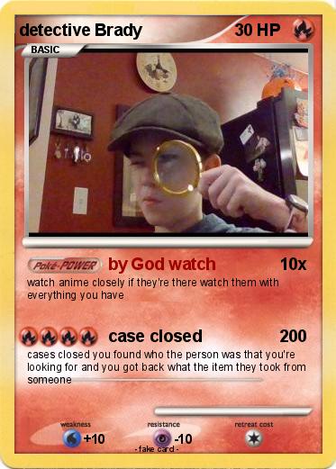 Pokemon detective Brady