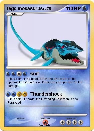 Pokemon lego mosasurus