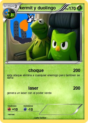 Pokemon kermit y duolingo
