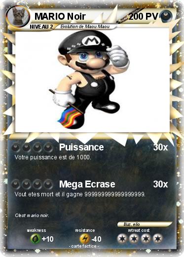 Pokemon MARIO Noir