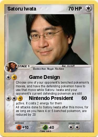Pokemon Satoru Iwata