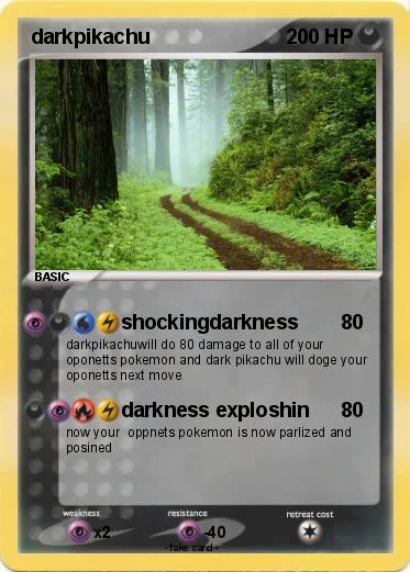 Pokemon darkpikachu
