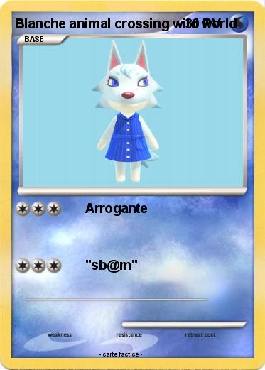 Pokemon Blanche animal crossing wild world