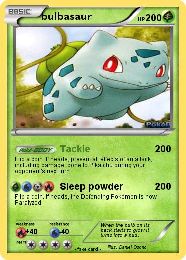 Pokemon bulbasaur