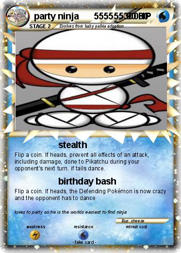 Pokemon party ninja      55555530000