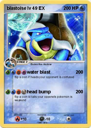 Pokemon blastoise lv 49 EX