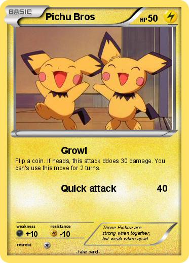 Pokemon Pichu Bros