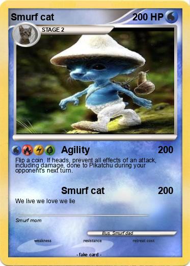 Pokemon Smurf cat