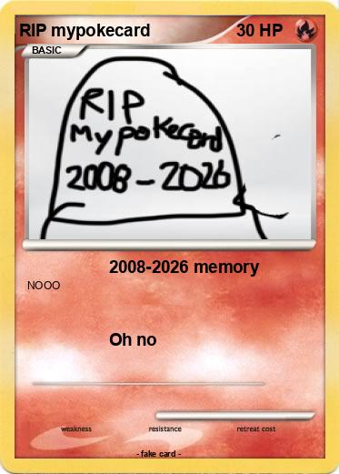 Pokemon RIP mypokecard
