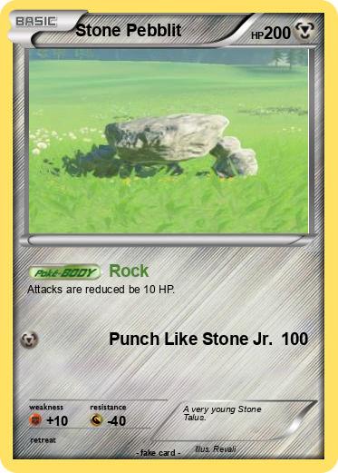 Pokemon Stone Pebblit