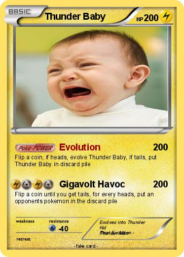 Pokemon Thunder Baby