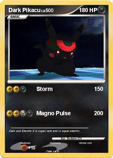 Pokemon Dark Pikacu