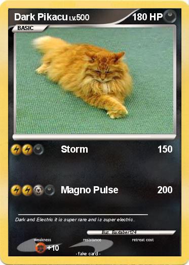 Pokemon Dark Pikacu