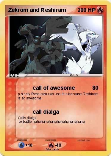 Pokemon Zekrom and Reshiram