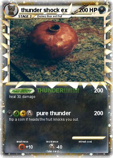 Pokemon thunder shock ex
