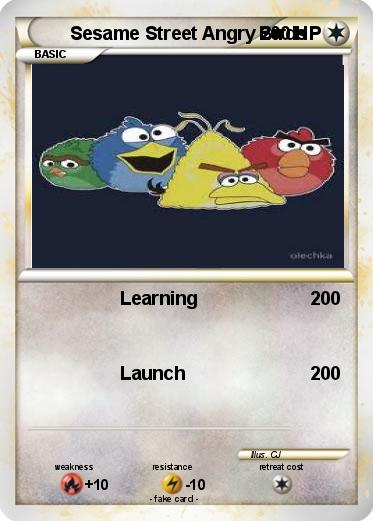 Pokemon Sesame Street Angry Birds