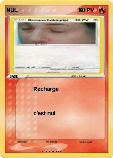 Pokemon NUL                                       X