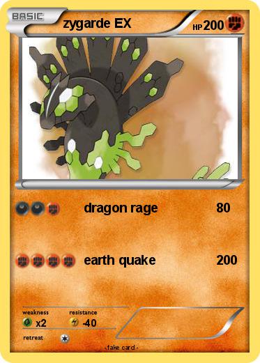 Pokemon zygarde EX