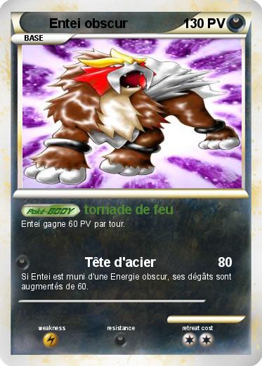 Pokemon Entei obscur