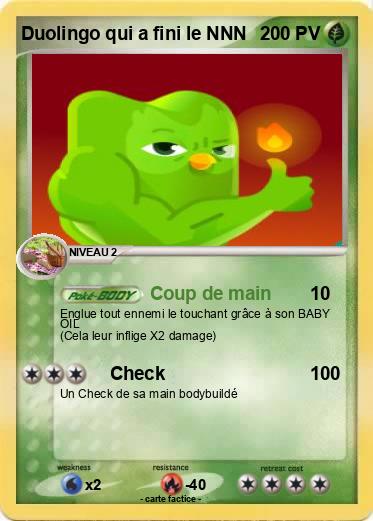 Pokemon Duolingo qui a fini le NNN