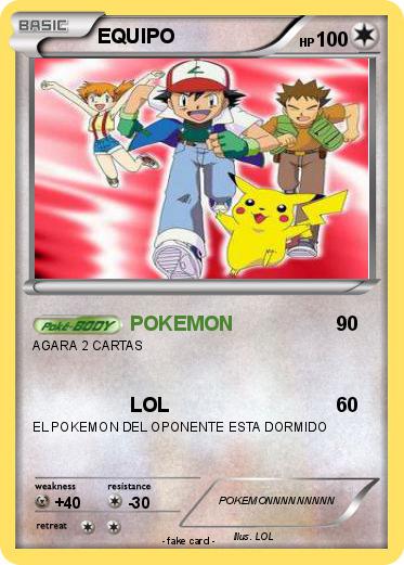 Pokemon EQUIPO