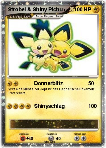 Pokemon Strobel & Shiny Pichu