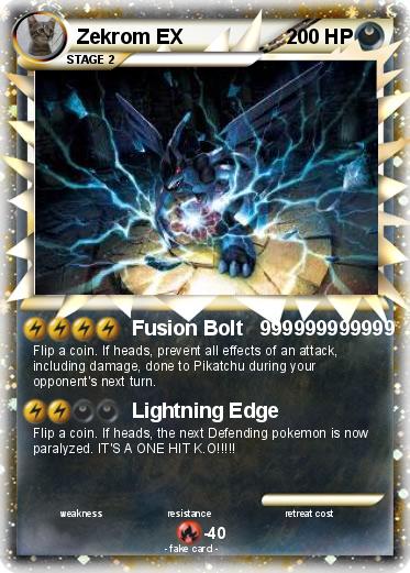 Pokemon Zekrom EX